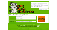 Desktop Screenshot of moretrackslikethis.com